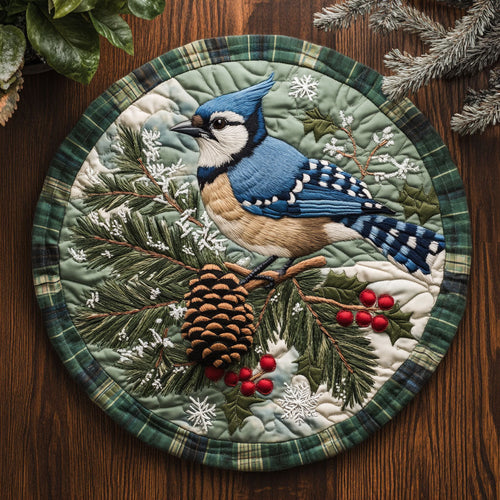 Winter Jay CW1206050CL Quilted Round Mat