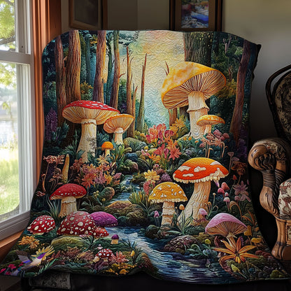 Mushroom Forest WY2511061CL Quilt