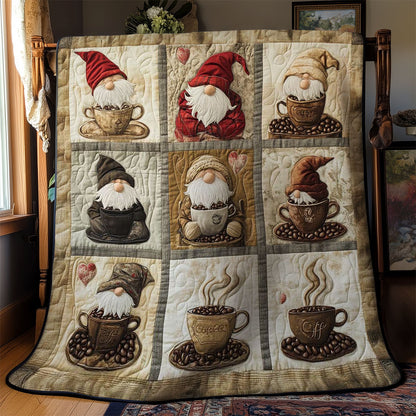 Latte Lover Gnome WN2612008CL Quilt