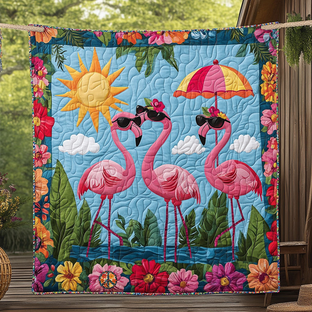 Flamingo Summer WT0410024CL Quilt