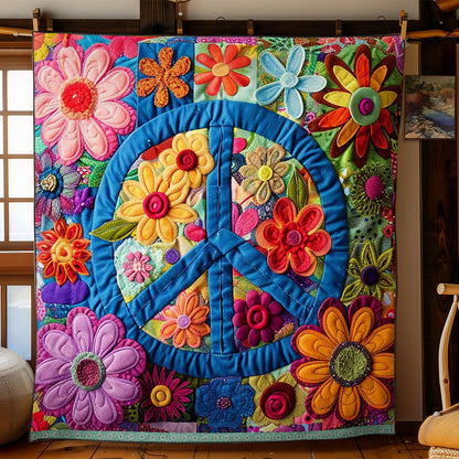 Trippy Hippie Sign WJ3009017CL Quilt