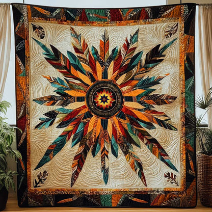 Feather Symbol Native American WP1211013CL Quilt