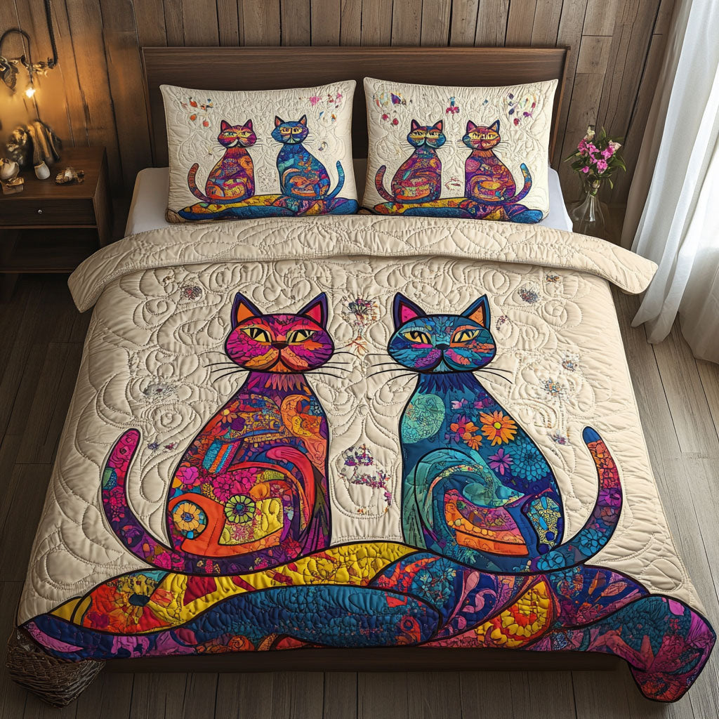 Meow Mosaic WJ0401031CL Duvet Cover Set