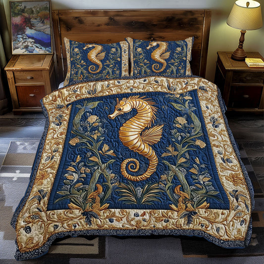 Royal Gold Seahorse WY1701107CL Duvet Cover Set