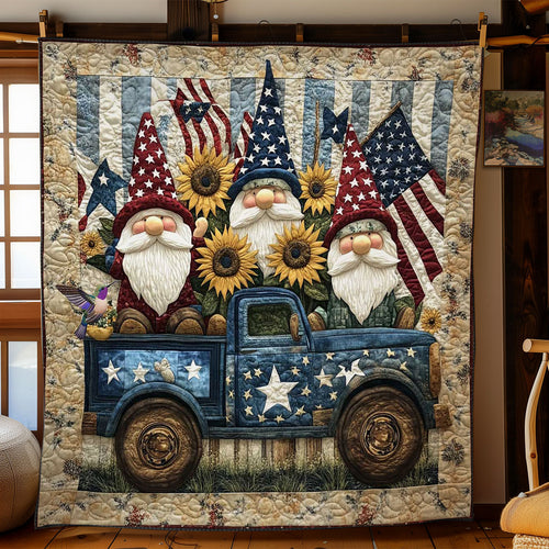 Patriotic Gnome Ride WN2811051CL Quilt