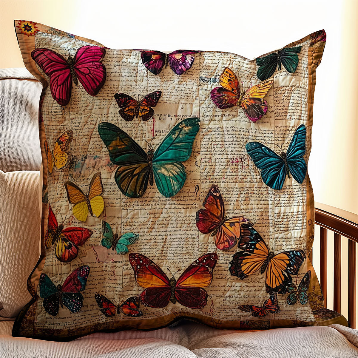 Book Butterfly WY0212029CL Quilt Pillow Case