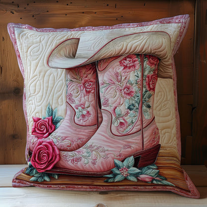 Pink Cowboy Horse WY0612089CL Quilt Pillow Case