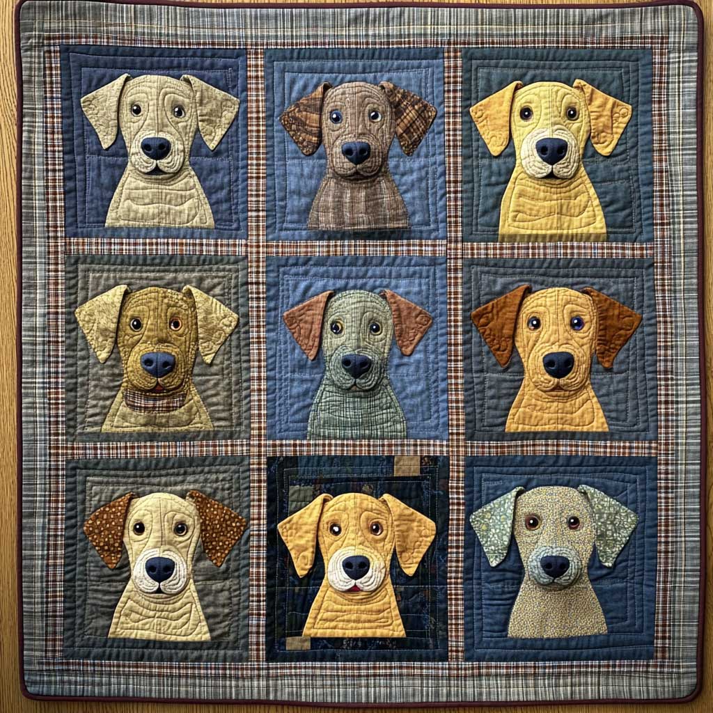 Dog's Patchwork Paradise WN2709127CL Quilt
