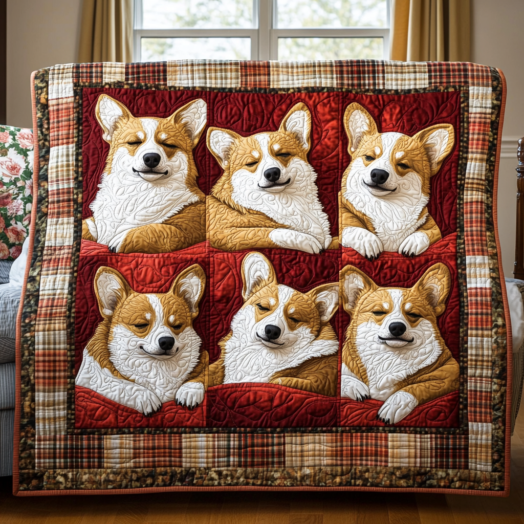 Sleeping Corgi WG1601059CL Quilt