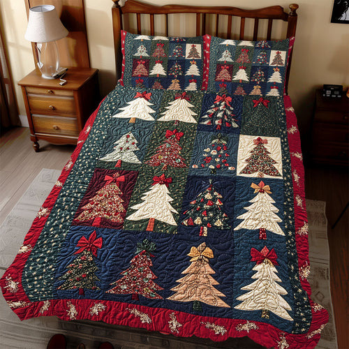 Christmas Tree Patchwork WX2311053CL Duvet Cover Set