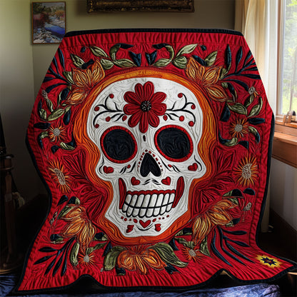 Flower Skull WY2911043CL Quilt