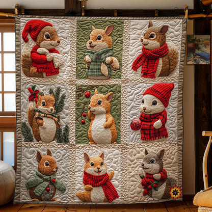 Winter Squirrel WY1211013CL Quilt