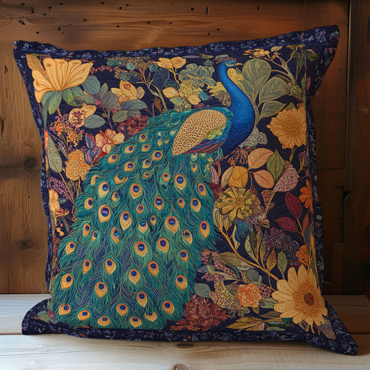Peacock In Sunflower Garden WY0602113CL Quilt Pillow Case