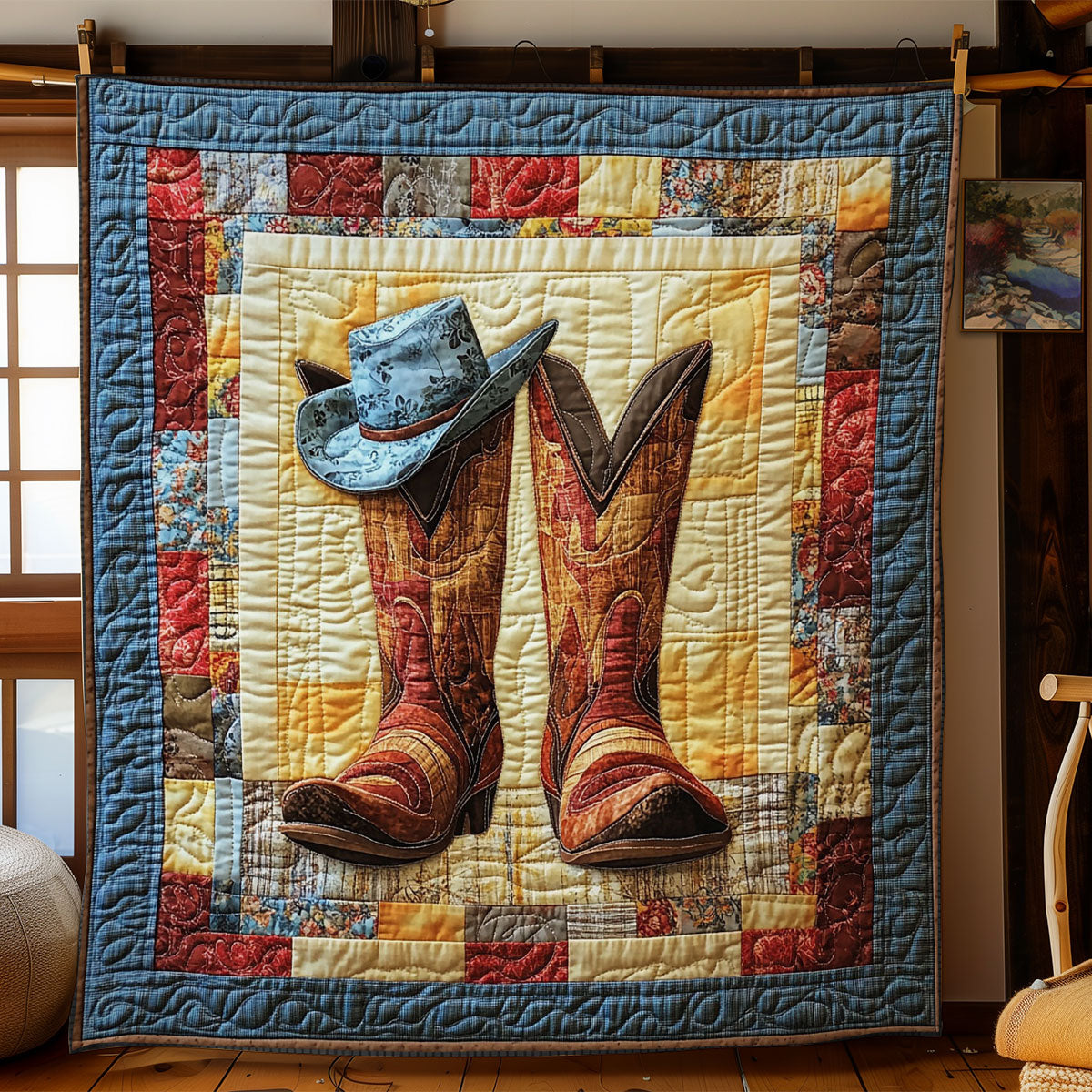 Boots And Hat WY1502017CL Quilt