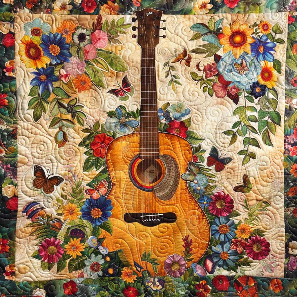 Flower Guitar WJ1109003CL Quilt