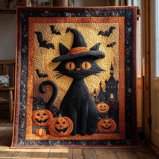 Mystic Pumpkin Cat CW1109056CL Quilt