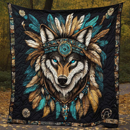 Native American Wolf WJ2709014CL Quilt