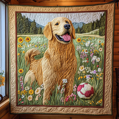 Blooming Fetch Fun CP0707049CL Quilt