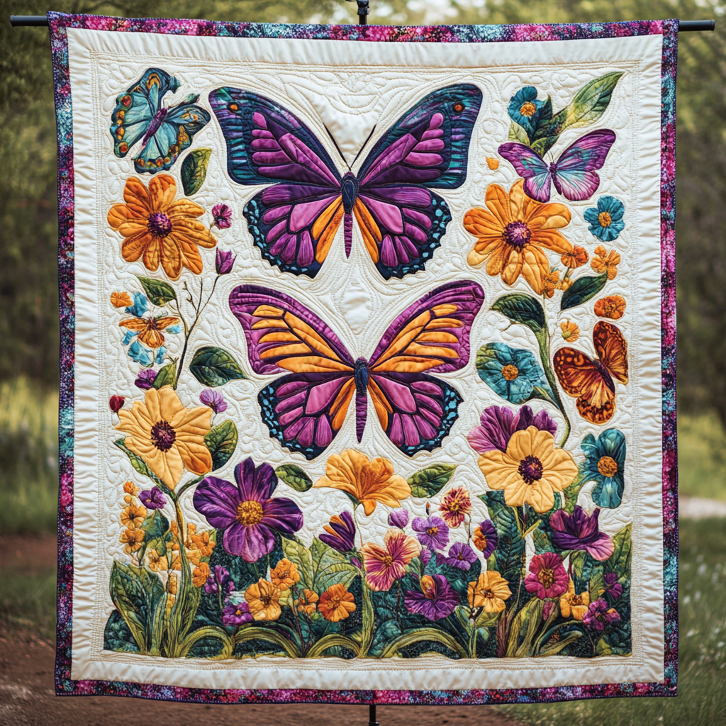 Butterflies WG1501031CL Quilt