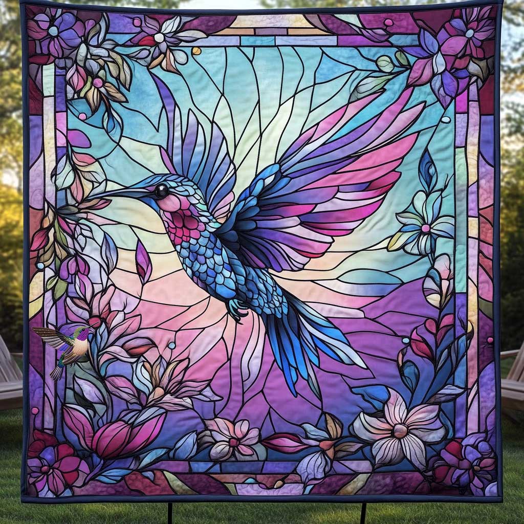 Hummingbird Petals WN1010094CL Quilt