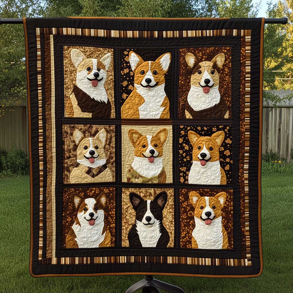 Cuddly Corgi WN2709162CL Quilt