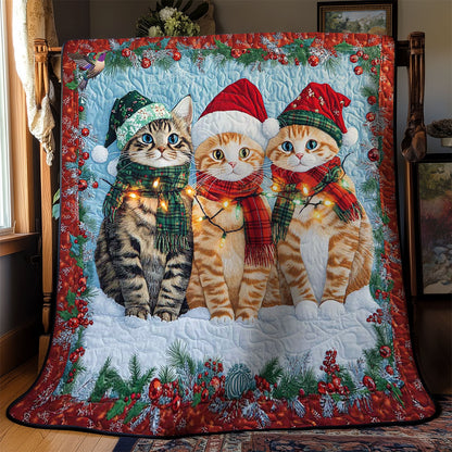 Cozy Christmas Cats WN1912038CL Quilt