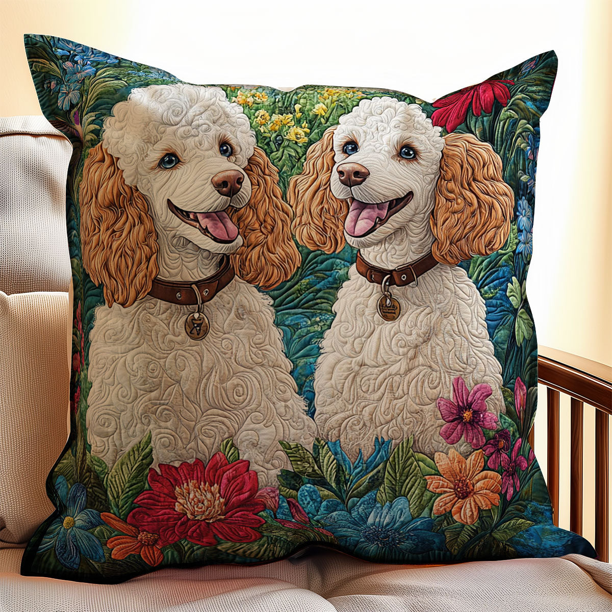 Couple Dog WY0312108CL Quilt Pillow Case