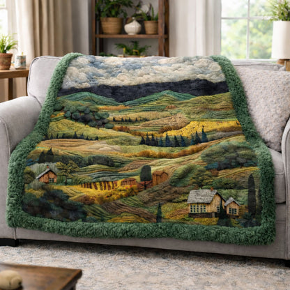 Peaceful Valley Farm KL2701010CL Faux Fur Throw Blanket