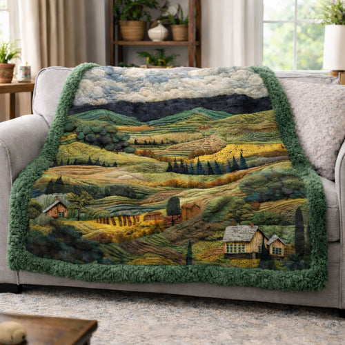 Peaceful Valley Farm KL2701010CL Faux Fur Throw Blanket