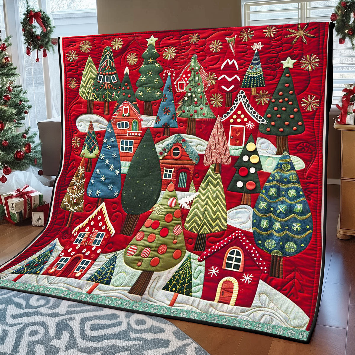 Christmas In Villages WP2208009CL Quilt