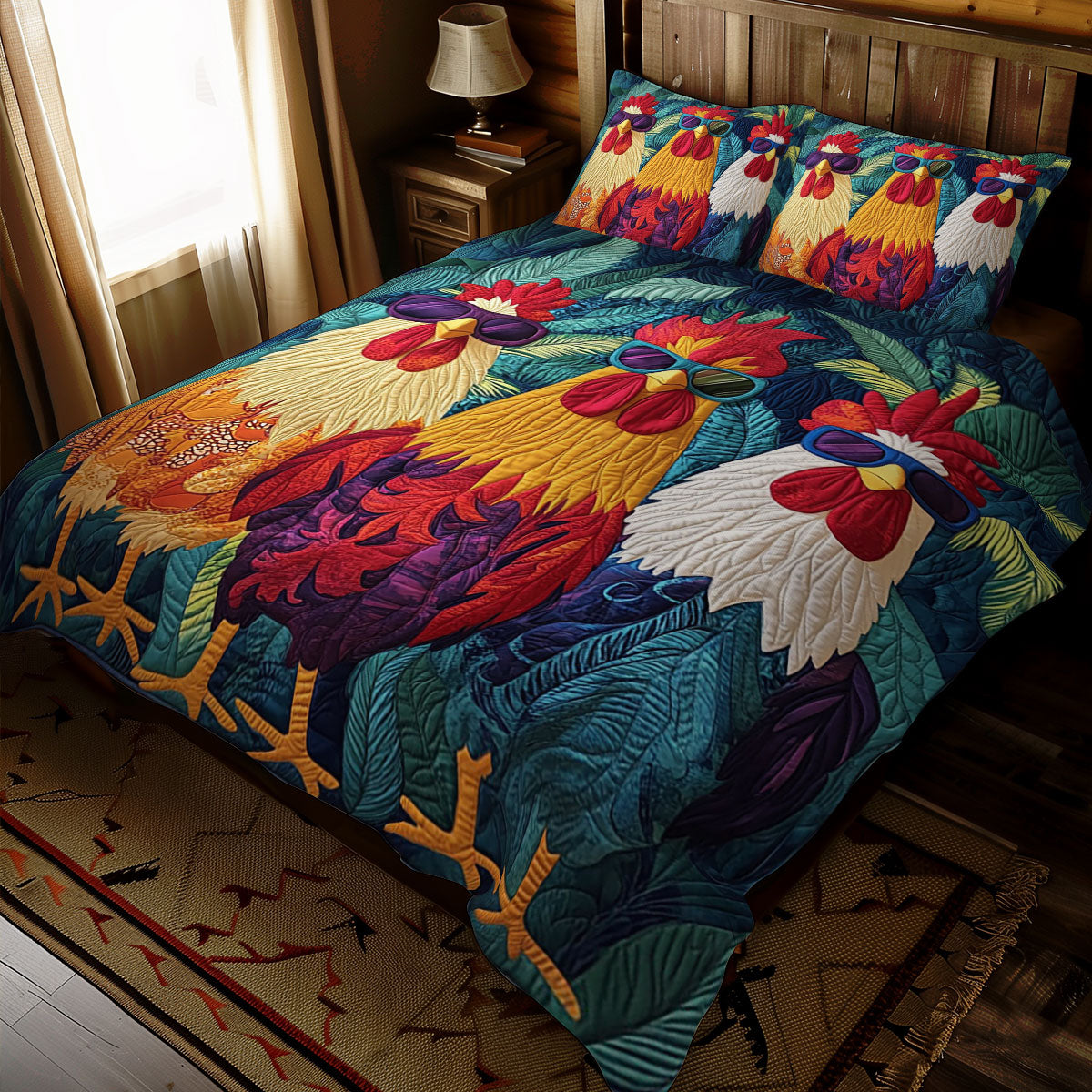 Adventurous Chicken WJ0811026CL Duvet Cover Set