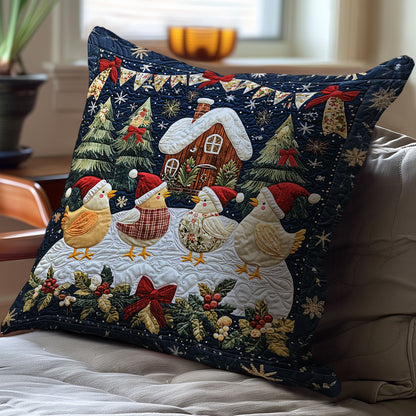 Christmas Chicken WJ1911040CL Quilt Pillow Case