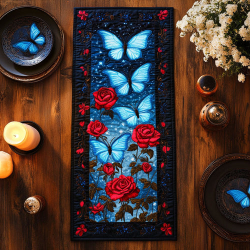 Majestic Butterfly CW1206026CL Quilted Table Runner