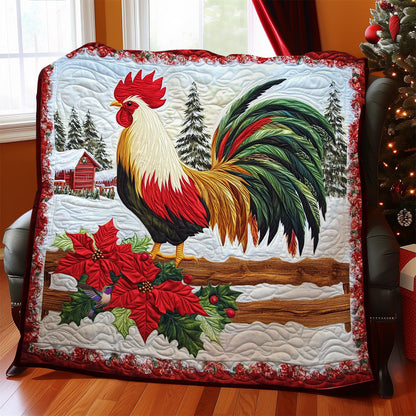 Winter Farm Rooster WY2611030CL Quilt