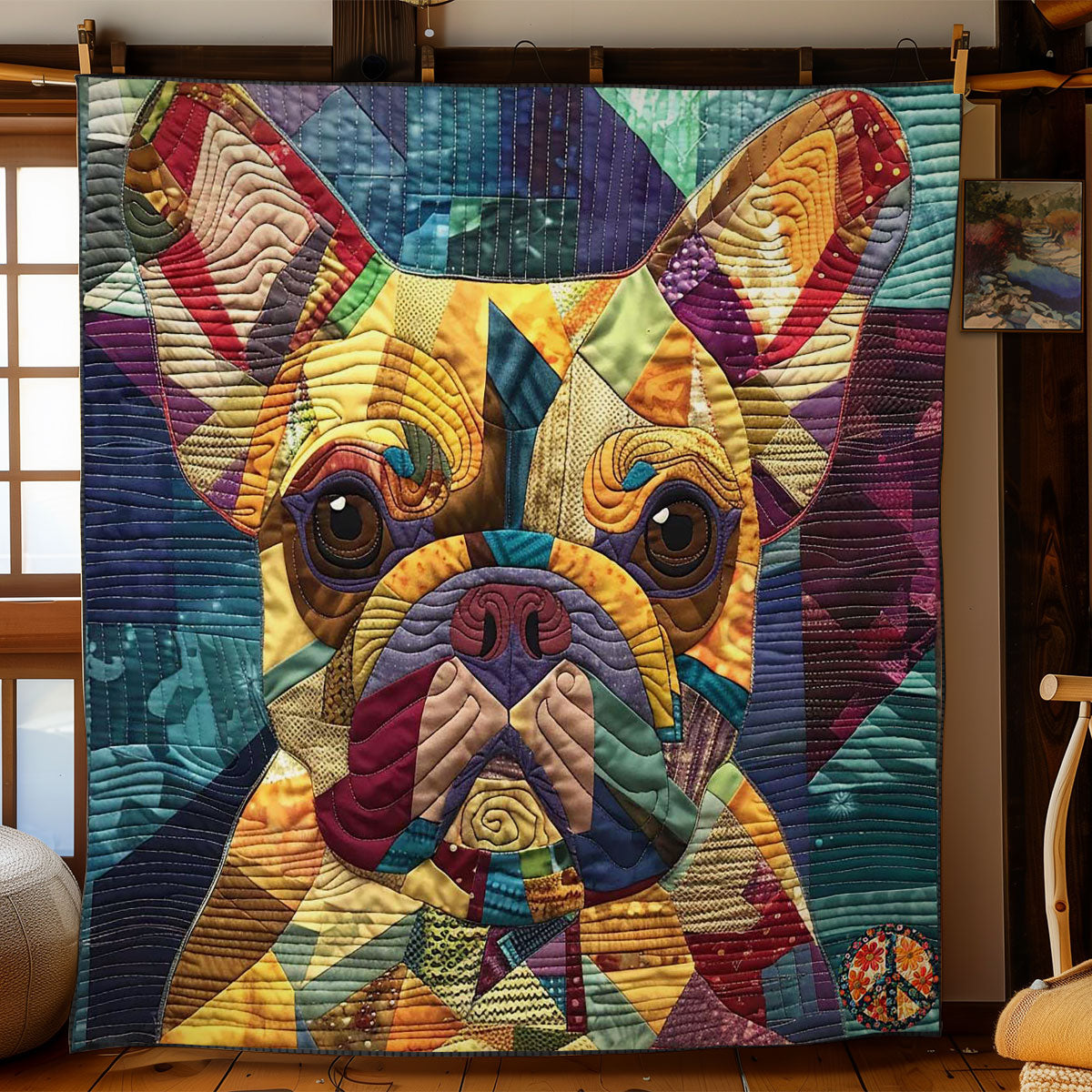 Vivid French Bulldog WN1510003CL Quilt