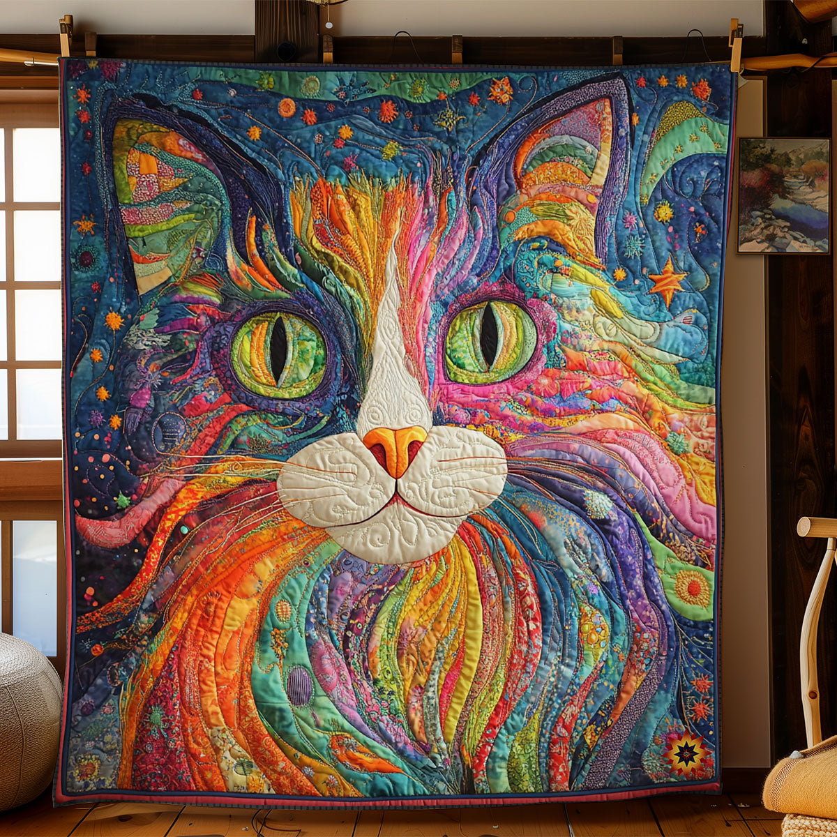Colourful Cat WY3010012CL Quilt