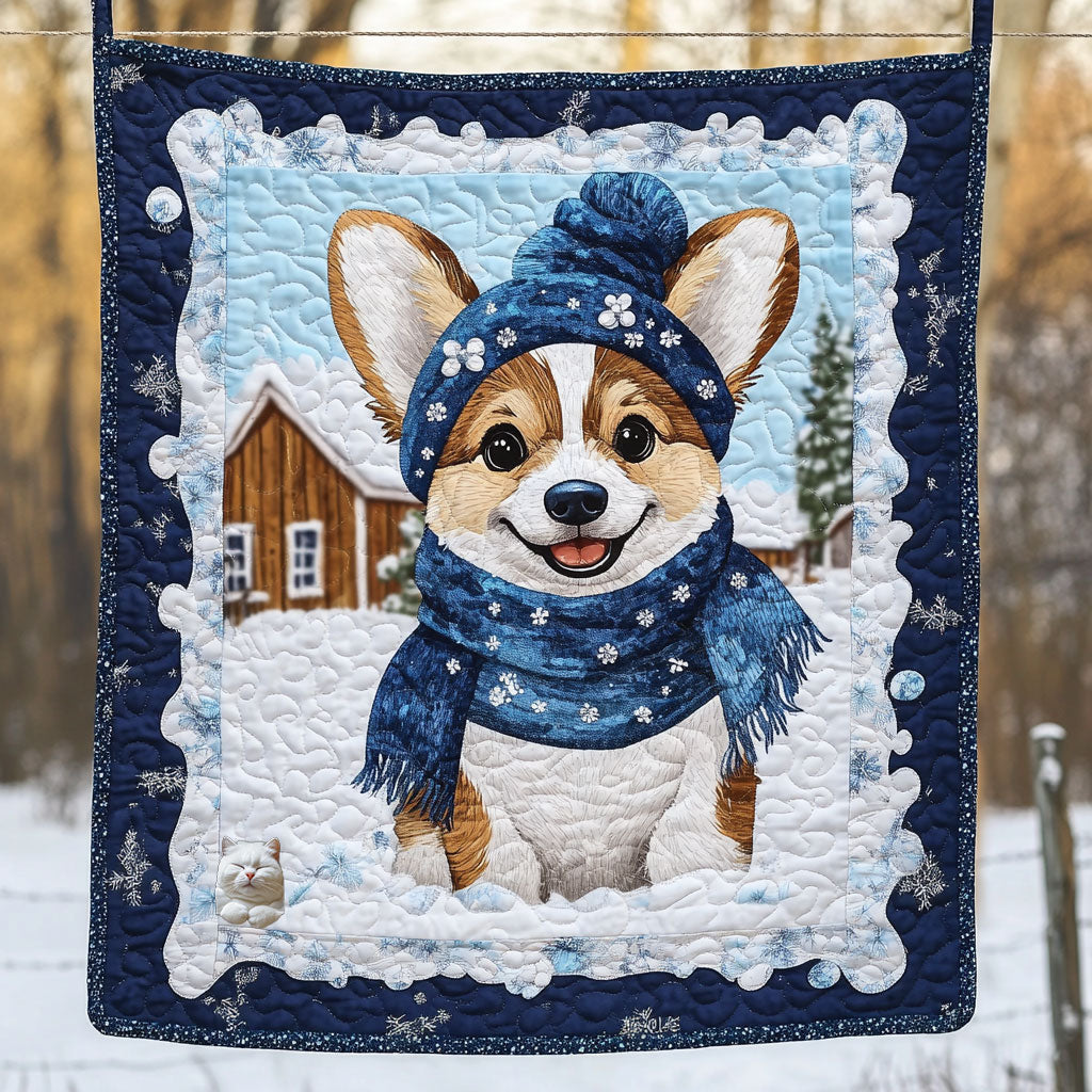 Corgi Happy WT2610003CL Quilt
