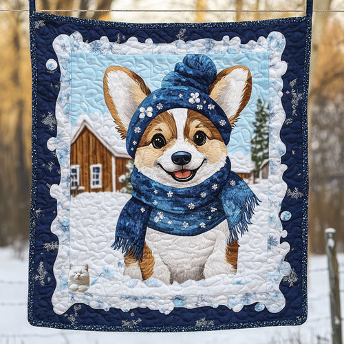 Corgi Happy WT2610003CL Quilt