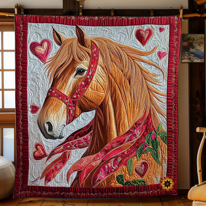 Valentine Horse WY2512030CL Quilt