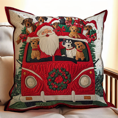 Christmas Van WY0412107CL Quilt Pillow Case