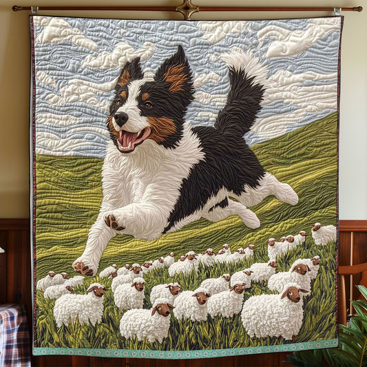 Sheep Border Collie WP1609006CL Quilt