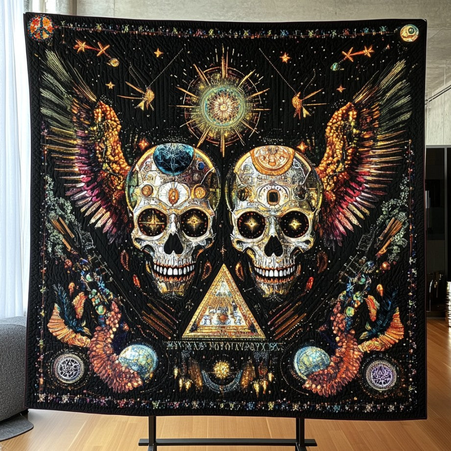 Abstract Skull WU2210004CL Quilt