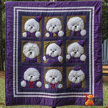 Bichon Frise Winter Warm WN1110040CL Quilt