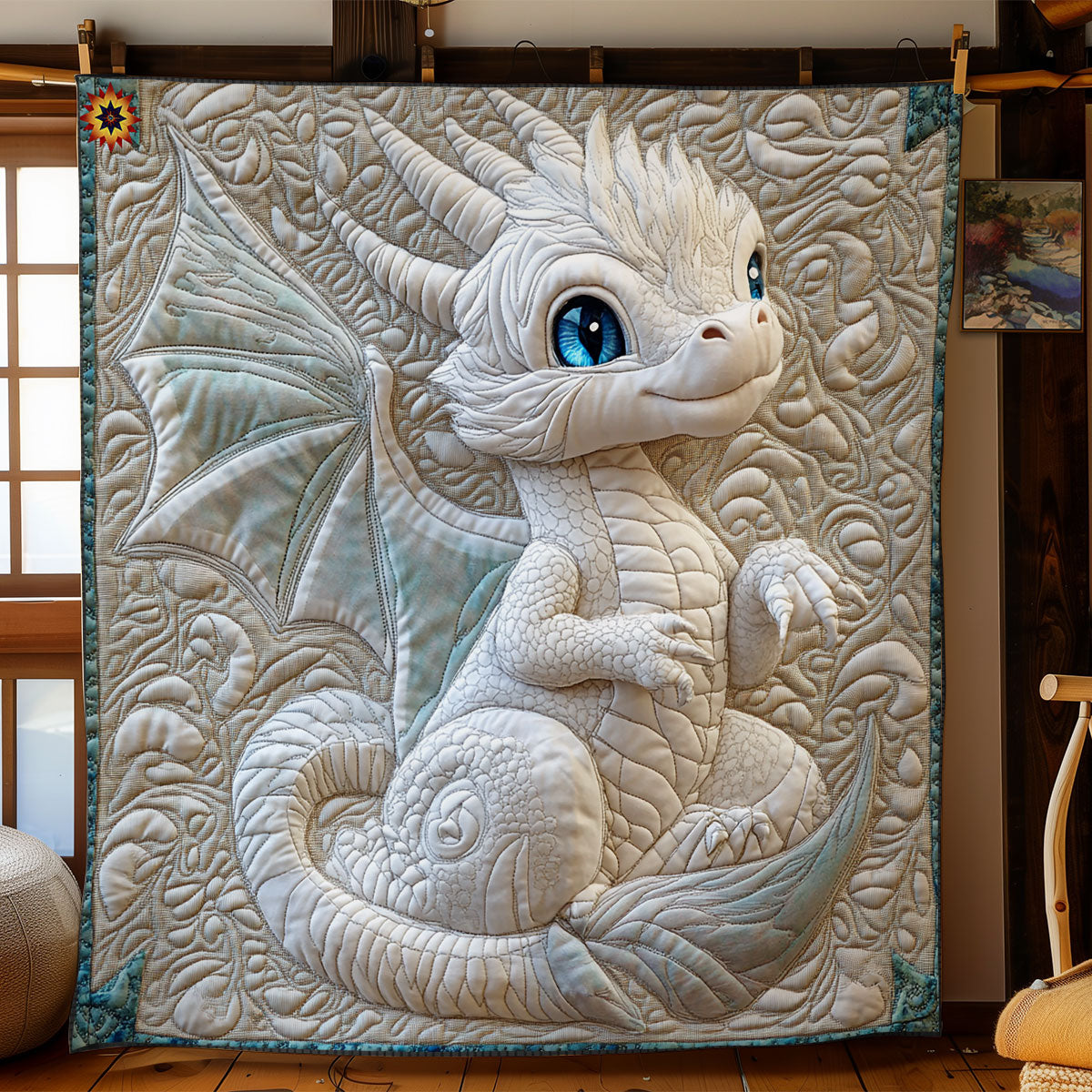 Baby White Dragon WY2011001CL Quilt