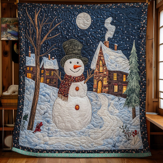 Snowman Night WX0312026CL Quilt