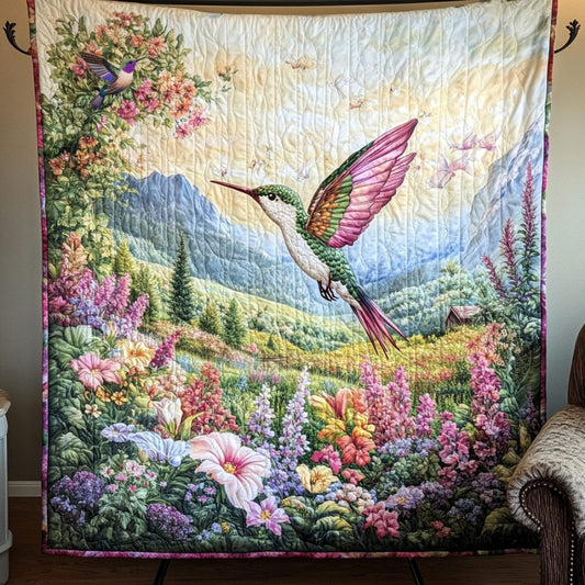 Hummingbird Purple Light  WU0611035CL Quilt