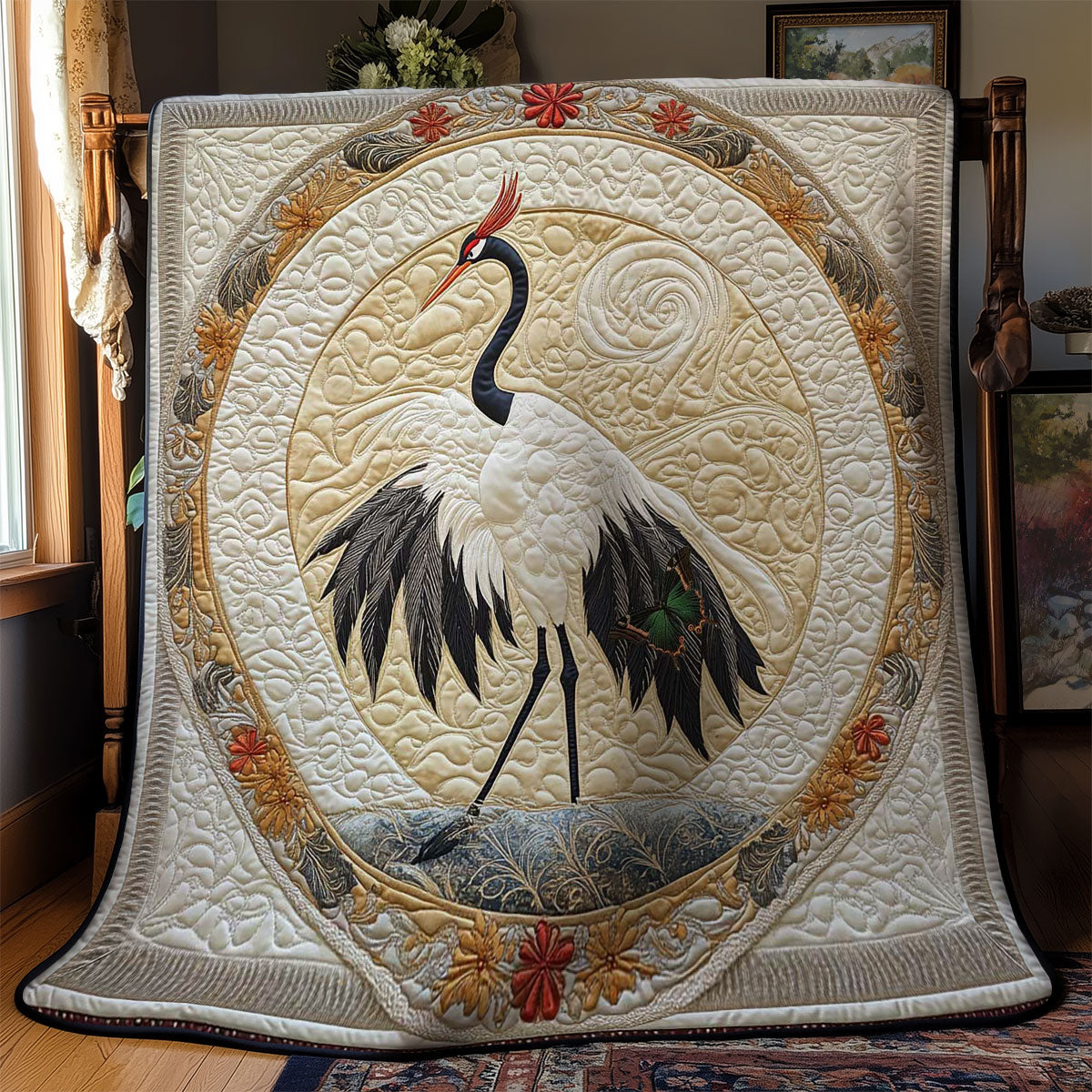 Majestic Crane Blossom WN2312024CL Quilt