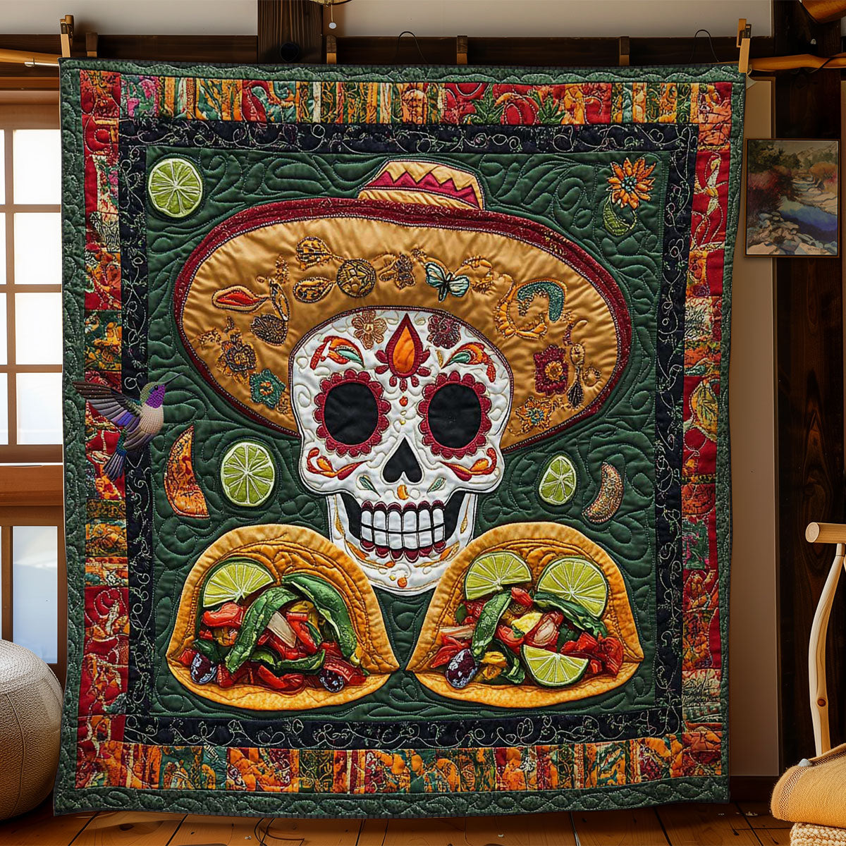 Sombrero Skull WN1712019CL Quilt