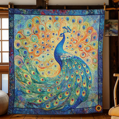 Blue Peacock WY0911009CL Quilt