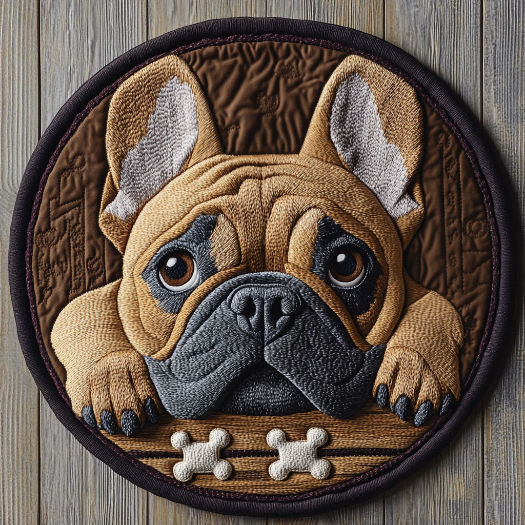 Bull Hopping CP2304013CL Quilted Round Mat